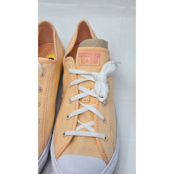 Converse All Star Low Top light orange Shoes Sneaker women's size 9 - Picture 3 of 8
